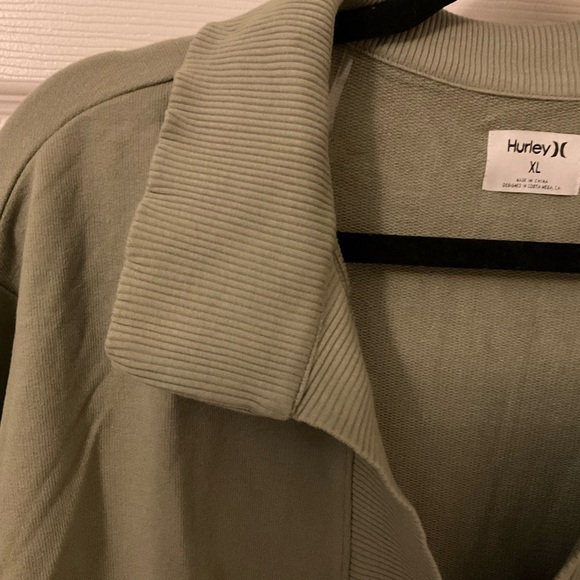 Hurley Women's Size xLarge Easy Oversized Pullover Sweater in Oil Green NWT - Picture 6 of 11